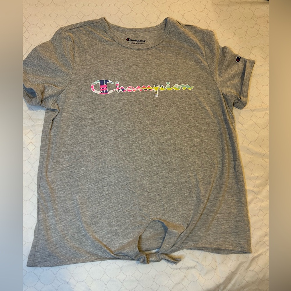Champion tee-shirt with front tie